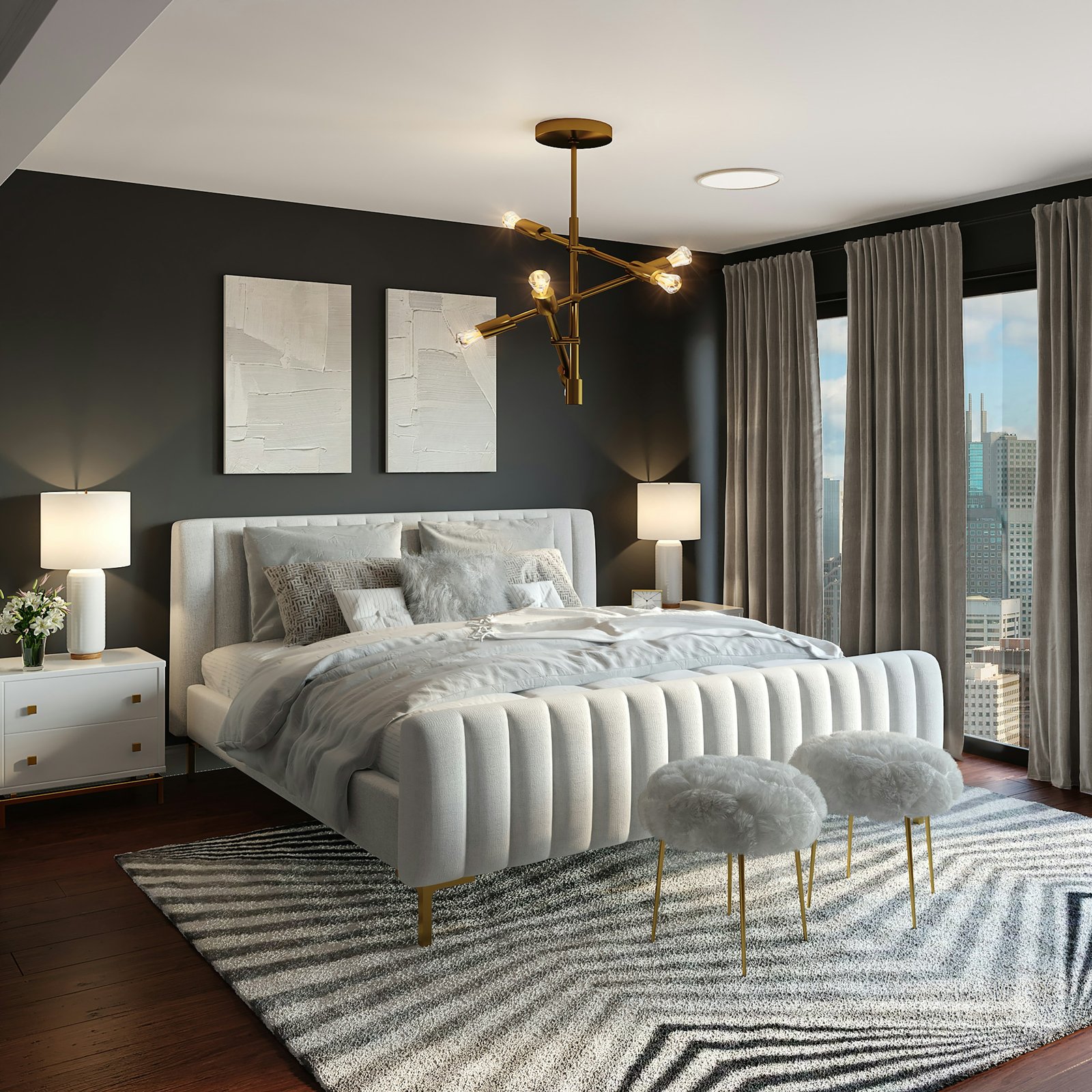 Intérieur d'un logement haut de gamme géré par SAINTÉ HOME